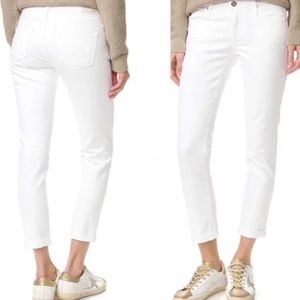 Adriano Goldschmied (AG) The Stilt-Roll-Up Cigarette White Jeans